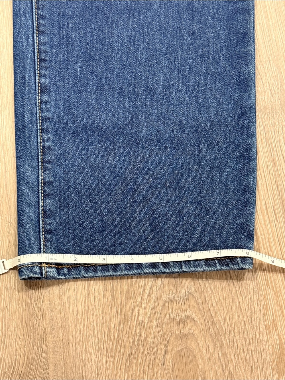 Seven7 Women’s Medium Blue Loose Straight Denim Jeans Size 4 - Picture 10 of 11